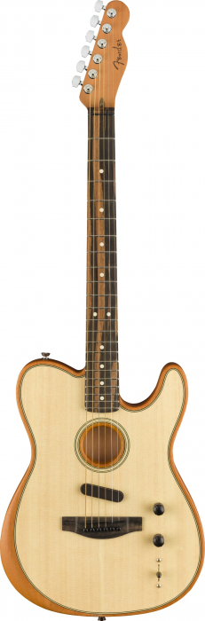 Fender American Acoustasonic Telecaster Ebony Fingerboard Natural electric acoustic guitar