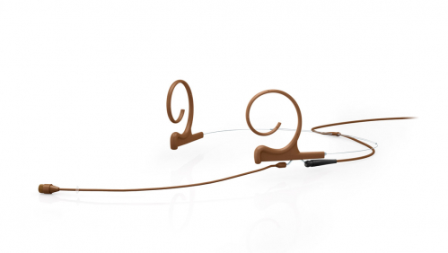 DPA 4266-OC-F-C34-LH omnidirectional headset microphone, CORE Flex, 110mm boom, brown, Mini-Jack