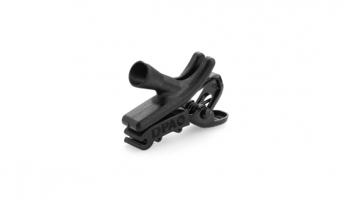 Curved Clip for Lavalier Microphone (SCM0017-B), black, 10 pcs