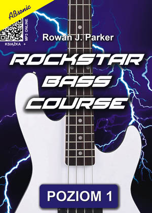 Rowan J. Parker ″Rockstar bass course poziom 1″ music book