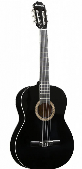 Suzuki SCG-2 classical guitar 1/2 with gigbag, black