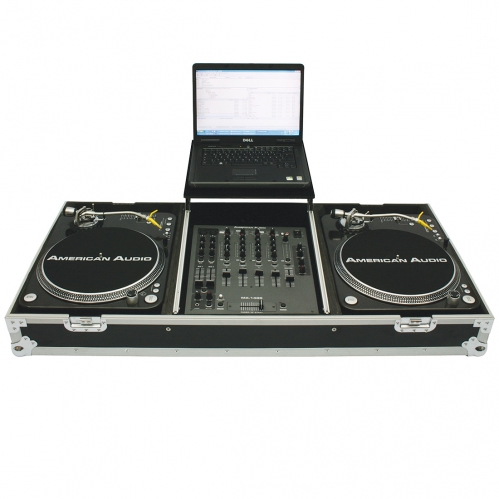 Elation LTDJ3 2 x turntable + mixer + notebook case