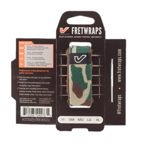 Gruvgear Fretwraps LG Camo Green, large