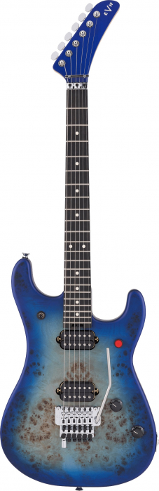 EVH 5150 Series Deluxe Poplar Burl Aqua Burst electric guitar