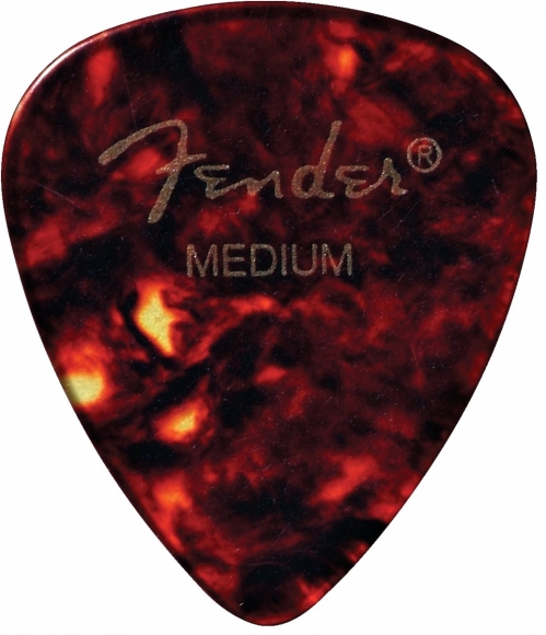 Fender Classic Celluloid Picks Shell, 451 Shape, Medium, 12 pcs.