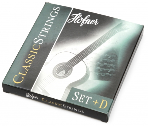 Hoefner HCS Classic classical guitar strings (+spare D string)