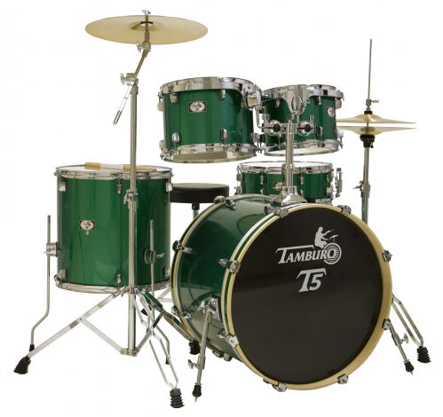 Tamburo T5P20GRSK Green Sparkle drumset Tamburo T5P20GRSK Green Sparkle drumset