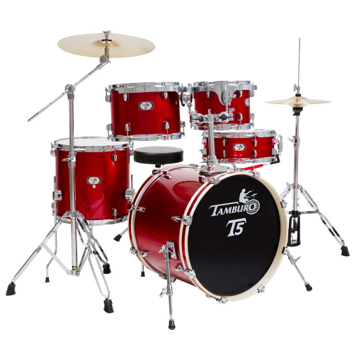 Tamburo T5S18BRDSK Bright Red Sparkle drumset Tamburo T5S18BRDSK Bright Red Sparkle drumset