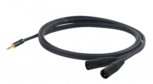 Proel CHLP320LU03 audio cable mini TRS / 2x XLRm 0,3m