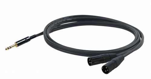 Proel CHLP325LU15 audio cable TRS / 2x XLRm 1,5m