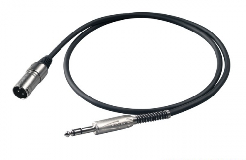 Proel BULK230LU05 audio cable TRS / XLRm 0,5m