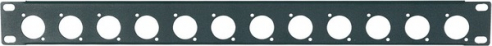 Proel RK12N panel rack 1U with holes