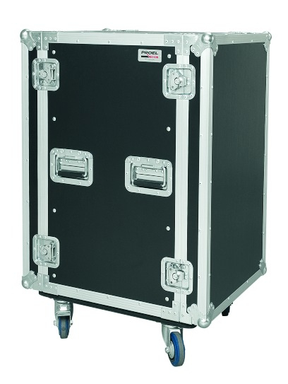 Proel CR218BLKMW transport case 18U on wheels