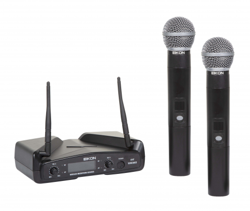 Eikon WM300DM wireless handheld microphone system double