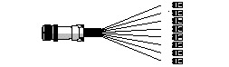 Proel FBX8 multicore cable 8par 1,5m