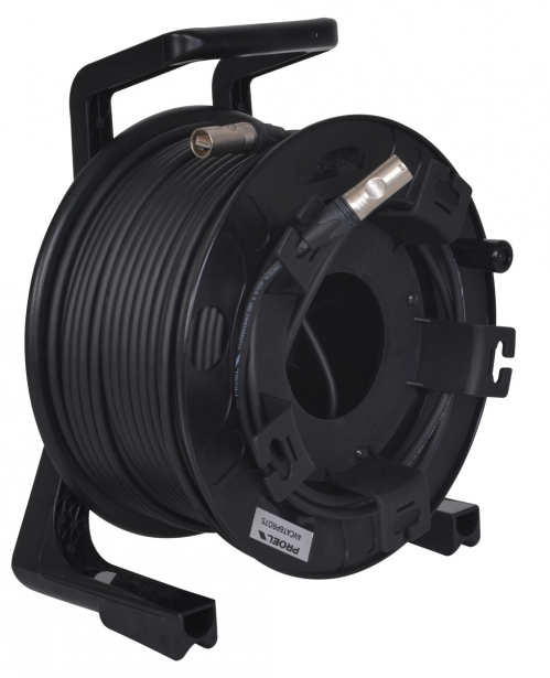 Proel AVCAT6PRO75 cable drum with mobile twisted pair 75m