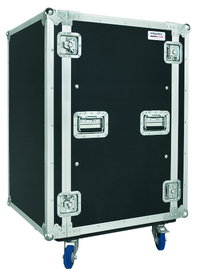 Proel CR418BLKMW transport case 18U on wheels