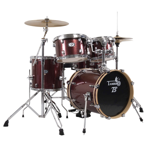 Tamburo T5S16RSSK Red Sparkle drumset