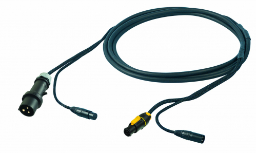 Proel PH145LU20 power cable  with microphone connectors 20m