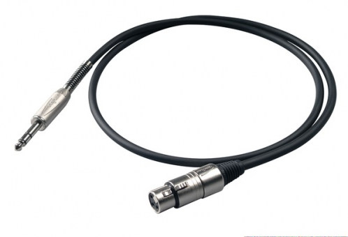 Proel BULK210LU3 audio cable TRS / XLRf 3m