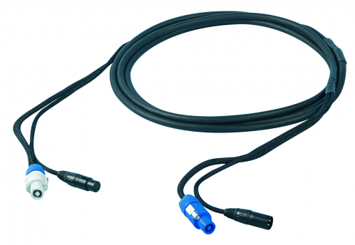 Proel PH140LU10 power cable  with microphone connectors 10m