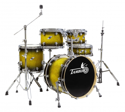 Tamburo FORMULA20GBSK Gold Black Sparkle drumset