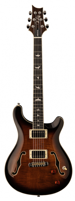 PRS SE Hollowbody II Black Gold Burst electric guitar