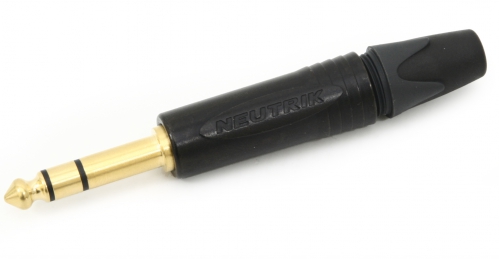 Neutrik NP3X-B Jack TRS plug, gold contacts