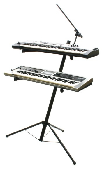 SR Ki02 K2 keyboard stand + music stand, microphone arm