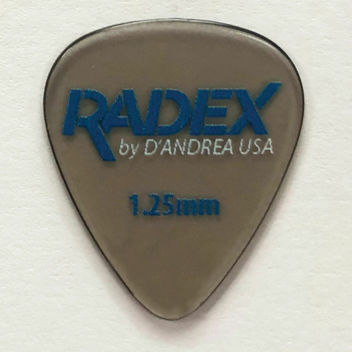 D′Andrea Radex Picks - 351 Shape 1.25 mm Smoke guitar pick