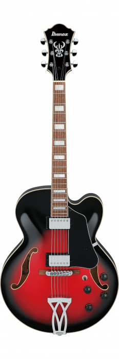 Ibanez AF75-TRS Transparent Red Burst electric guitar