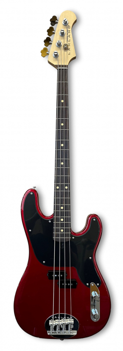 Lakland Skyline 44-51 Bass, 4-String - Candy Apple Red Gloss bass guitar