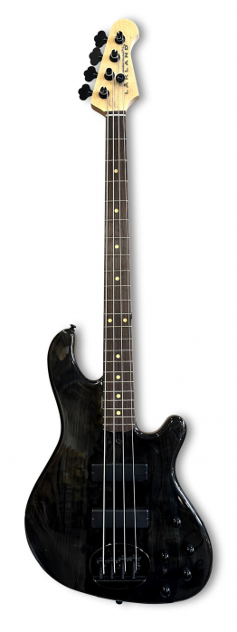 Lakland Skyline 44-OS Bass, 4-String - Translucent Black Gloss bass guitar