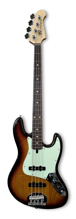 Lakland Skyline 44-60 Bass, 4-String - Three Tone Sunburst Gloss bass guitar
