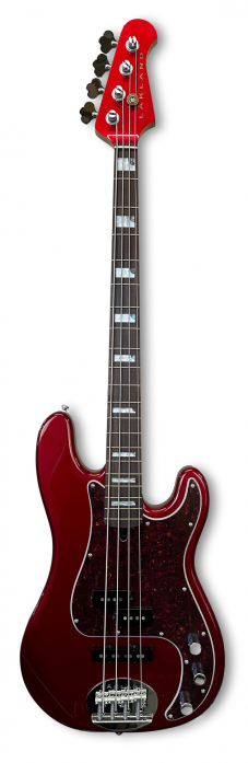 Lakland Skyline 44-64 Custom Bass, 4-String - Candy Apple Red Gloss bass guitar