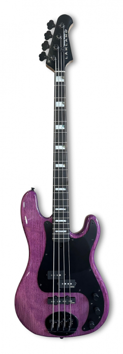Lakland Skyline 44-64 Custom GZ Bass, 4-String - Translucent Purple Gloss bass guitar