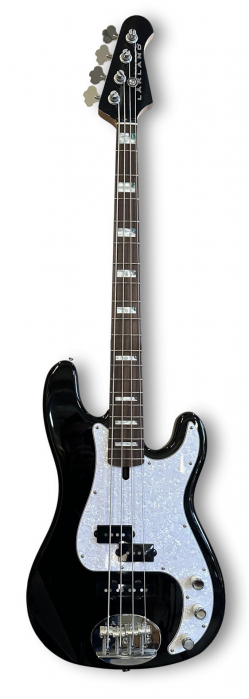 Lakland Skyline 44-64 Custom Bass, 4-String - Black Gloss bass guitar
