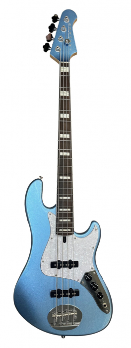 Lakland Skyline Darryl Jones Signature Bass, 4-String - Lake Placid Blue Gloss bass guitar