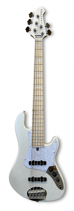 Lakland Skyline Darryl Jones Signature Bass, 5-String - White Pearl Gloss bass guitar