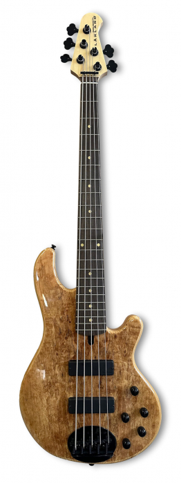 Lakland Skyline 55-01 Deluxe Bass, 5-String - Spalted Maple Top, Natural Gloss bass guitar