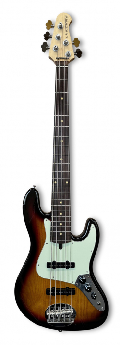 Lakland Skyline 55-60 Bass, 5-String - Three Tone Sunburst Gloss bass guitar