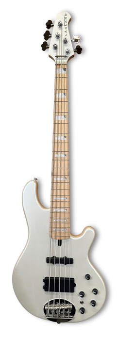 Lakland Skyline 55-02 Custom Bass, 5-String - White Pearl Gloss bass guitar