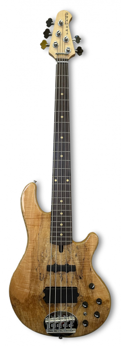 Lakland Skyline 55-02 Deluxe Bass, 5-String - Spalted Maple Top, Natural Gloss bass guitar