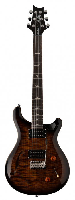 PRS SE Custom 22 Semi Hollow Black Gold Burst - electric guitar