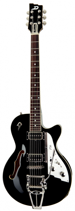 Duesenberg Starplayer TV Plus Piezo Black electric guitar