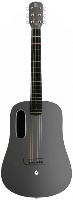 Lava Blue Touch Midnight Black electric-acoustic guitar
