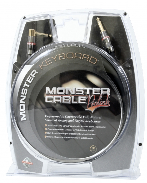 Monster Keyboard 12A instrument cable J-angle J