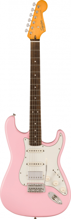 Fender Squier FSR Classic Vibe 60s Stratocaster HSS Laurel Fingerboard Shell Pink electric guitar