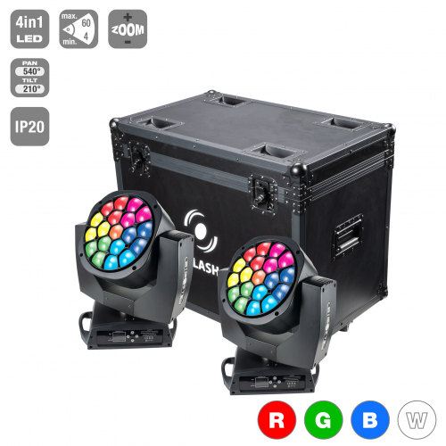 Flash F7100767 LED 2x BIG EYE SET - moving heads set