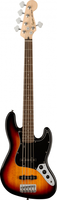 Fender Squier Affinity Series Jazz Bass V LRL 3-Color Sunburst bass guitar